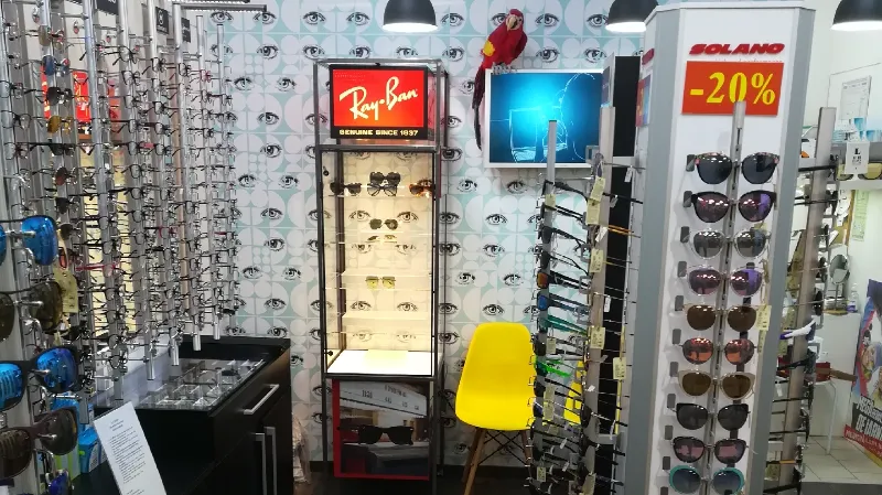 Ray-Ban vitrin és keretfal