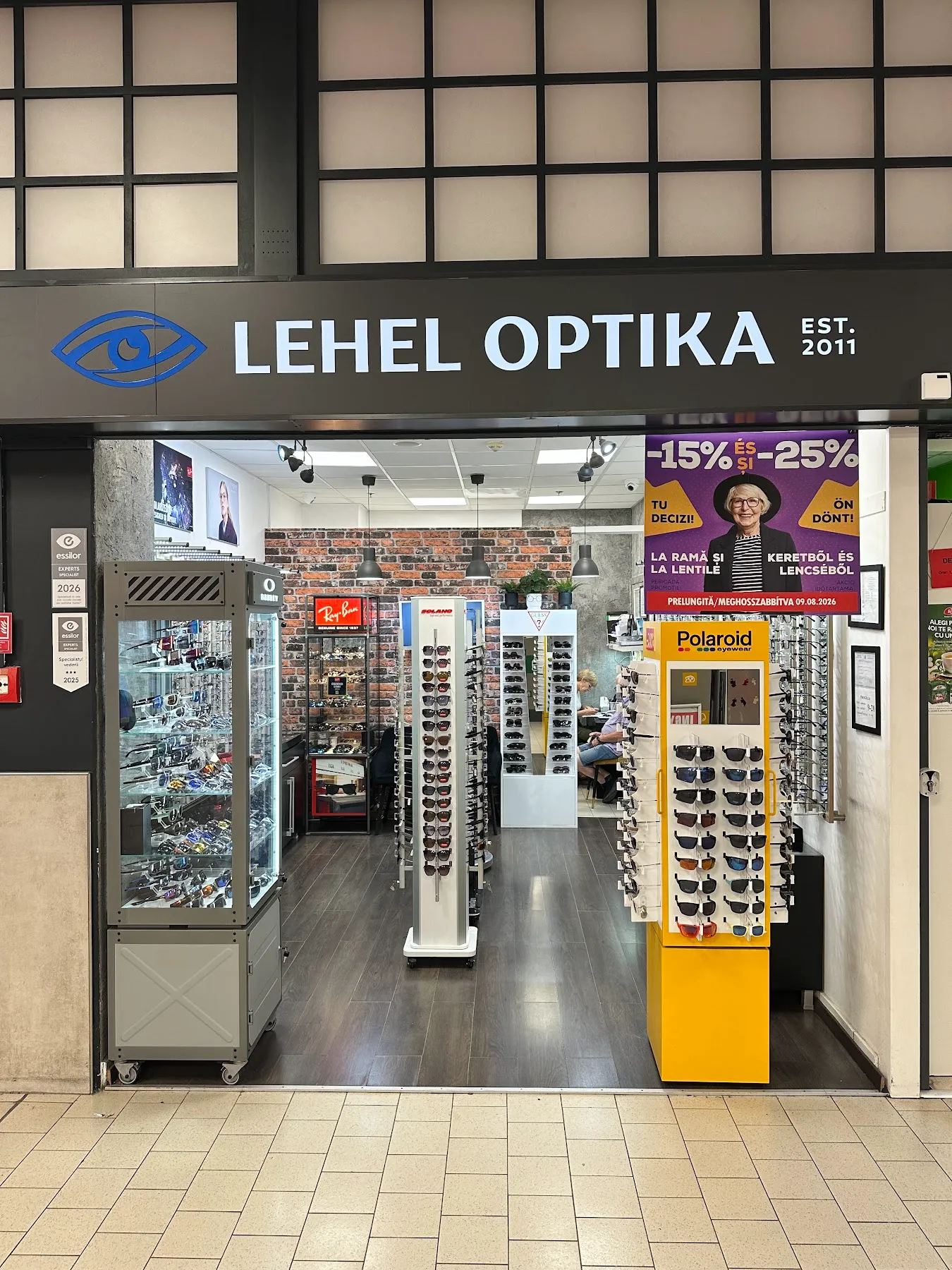 A Lehel Optika üzlete a székelyudvarhelyi Kauflandben